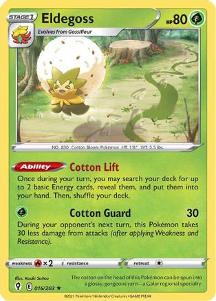 Eldegoss (016/203) (Theme Deck Exclusive) [Sword & Shield: Evolving Skies]-1