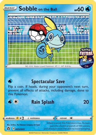 Sobble on the Ball (005/005) [Pokemon Futsal Collection]-1