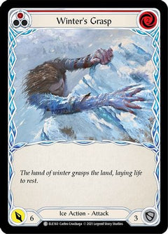 Winter's Grasp (Red) [ELE160] (Tales of Aria)  1st Edition Rainbow Foil-1