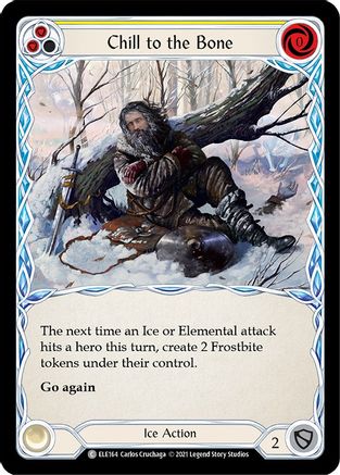 Chill to the Bone (Yellow) [U-ELE164] (Tales of Aria Unlimited)  Unlimited Rainbow Foil