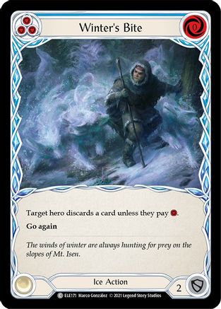 Winter's Bite (Blue) [ELE171] (Tales of Aria)  1st Edition Rainbow Foil-1