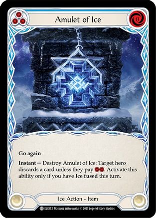 Amulet of Ice [ELE172] (Tales of Aria)  1st Edition Rainbow Foil-1