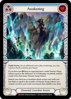 Awakening [ELE006] (Tales of Aria)  1st Edition Rainbow Foil-1