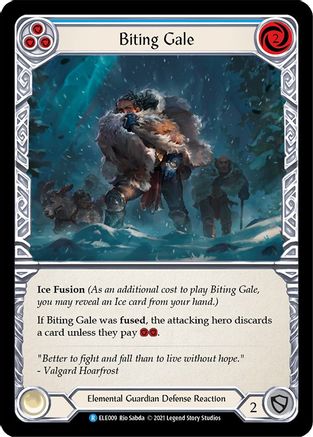 Biting Gale (Blue) [ELE009] (Tales of Aria)  1st Edition Normal-1