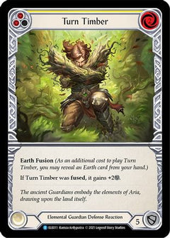 Turn Timber (Yellow) [ELE011] (Tales of Aria)  1st Edition Rainbow Foil-1