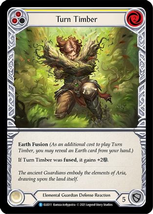 Turn Timber (Yellow) [U-ELE011] (Tales of Aria Unlimited)  Unlimited Rainbow Foil-1