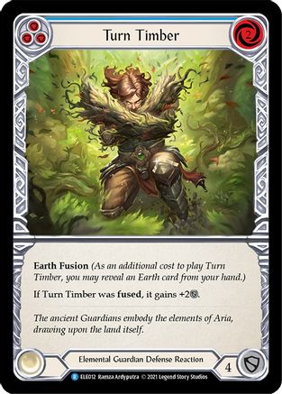 Turn Timber (Blue) [ELE012] (Tales of Aria)  1st Edition Normal-1