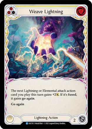 Weave Lightning (Yellow) [U-ELE181] (Tales of Aria Unlimited)  Unlimited Rainbow Foil-1