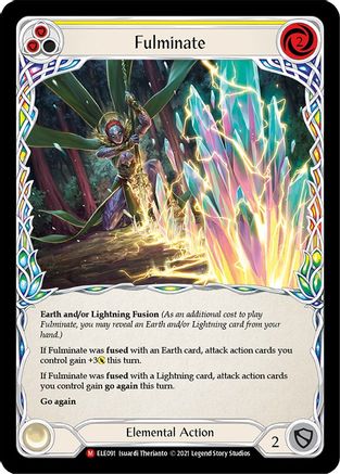 Fulminate [ELE091] (Tales of Aria)  1st Edition Rainbow Foil-1