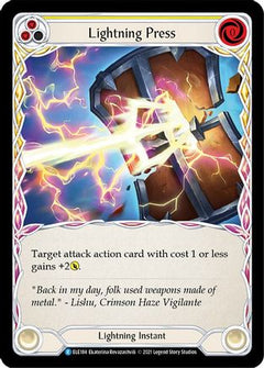 Lightning Press (Yellow) [U-ELE184] (Tales of Aria Unlimited)  Unlimited Rainbow Foil-1