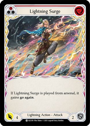 Lightning Surge (Red) [ELE189] (Tales of Aria)  1st Edition Normal-1