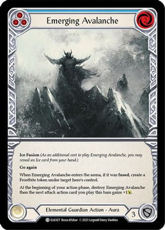 Emerging Avalanche (Blue) [ELE027] (Tales of Aria)  1st Edition Rainbow Foil-1