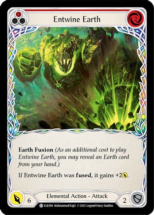 Entwine Earth (Red) [ELE094] (Tales of Aria)  1st Edition Rainbow Foil-1