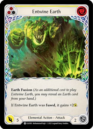 Entwine Earth (Yellow) [ELE095] (Tales of Aria)  1st Edition Rainbow Foil-1