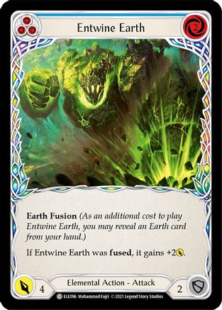 Entwine Earth (Blue) [U-ELE096] (Tales of Aria Unlimited)  Unlimited Rainbow Foil