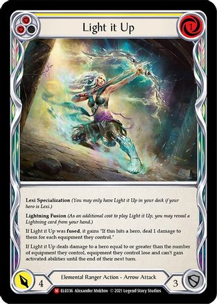 Light it Up [ELE036] (Tales of Aria)  1st Edition Rainbow Foil-1