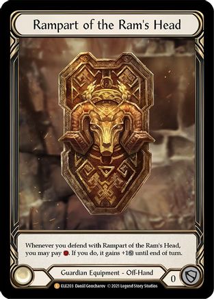 Rampart of the Ram's Head [ELE203] (Tales of Aria)  1st Edition Cold Foil-1