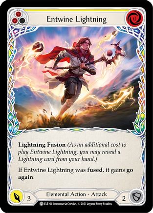 Entwine Lightning (Yellow) [ELE101] (Tales of Aria)  1st Edition Normal-1