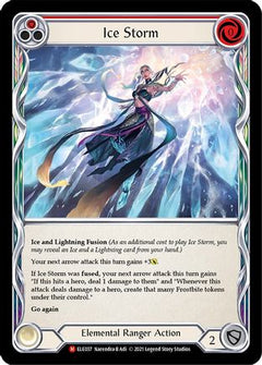 Ice Storm [ELE037] (Tales of Aria)  1st Edition Rainbow Foil-1