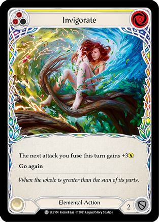 Invigorate (Yellow) [ELE104] (Tales of Aria)  1st Edition Normal