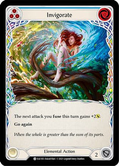 Invigorate (Blue) [ELE105] (Tales of Aria)  1st Edition Rainbow Foil-1