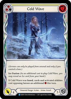 Cold Wave (Yellow) [ELE039] (Tales of Aria)  1st Edition Rainbow Foil-1