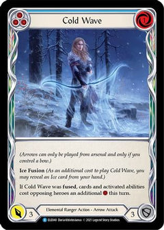 Cold Wave (Blue) [ELE040] (Tales of Aria)  1st Edition Rainbow Foil-1
