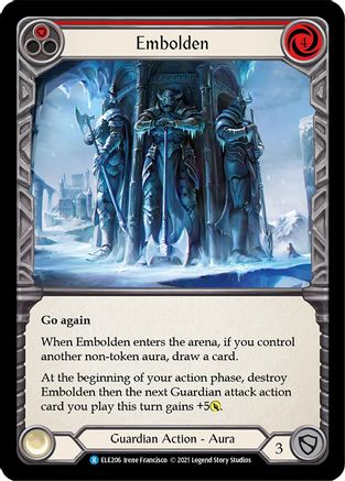 Embolden (Red) [ELE206] (Tales of Aria)  1st Edition Normal-1