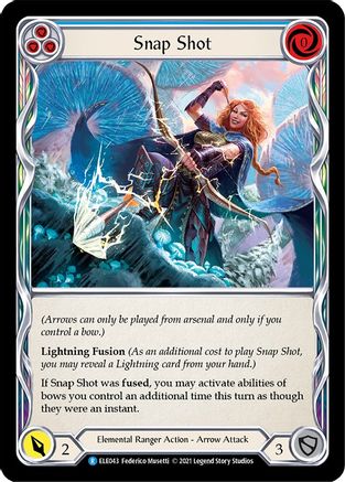 Snap Shot (Blue) [ELE043] (Tales of Aria)  1st Edition Rainbow Foil-1