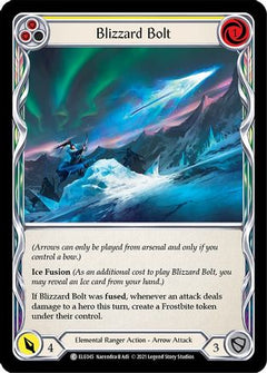 Blizzard Bolt (Yellow) [ELE045] (Tales of Aria)  1st Edition Rainbow Foil-1