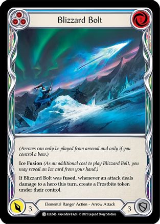 Blizzard Bolt (Blue) [U-ELE046] (Tales of Aria Unlimited)  Unlimited Rainbow Foil-1