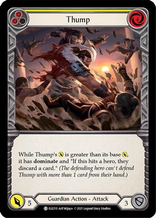 Thump (Yellow) [ELE210] (Tales of Aria)  1st Edition Rainbow Foil-1