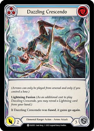 Dazzling Crescendo (Blue) [ELE055] (Tales of Aria)  1st Edition Rainbow Foil-1