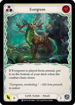 Evergreen (Yellow) [ELE120] (Tales of Aria)  1st Edition Rainbow Foil-1