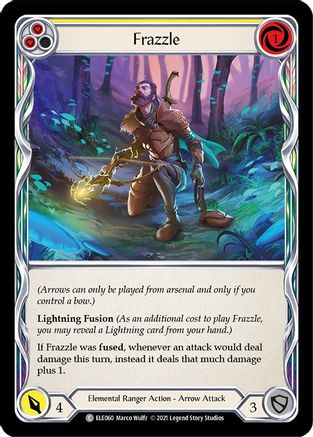 Frazzle (Yellow) [ELE060] (Tales of Aria)  1st Edition Rainbow Foil-1