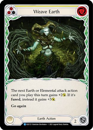 Weave Earth (Yellow) [U-ELE123] (Tales of Aria Unlimited)  Unlimited Normal-1