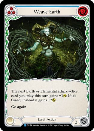 Weave Earth (Blue) [ELE124] (Tales of Aria)  1st Edition Normal