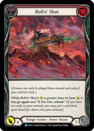 Bolt'n' Shot (Red) [U-ELE216] (Tales of Aria Unlimited)  Unlimited Rainbow Foil