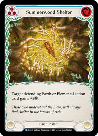 Summerwood Shelter (Blue) [U-ELE127] (Tales of Aria Unlimited)  Unlimited Rainbow Foil-1