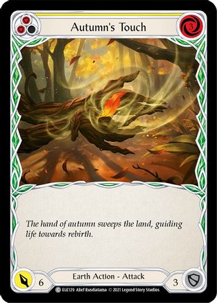 Autumn's Touch (Yellow) [ELE129] (Tales of Aria)  1st Edition Rainbow Foil-1