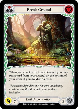 Break Ground (Red) [U-ELE131] (Tales of Aria Unlimited)  Unlimited Normal-1