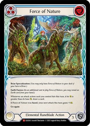 Force of Nature [U-ELE066] (Tales of Aria Unlimited)  Unlimited Rainbow Foil-1