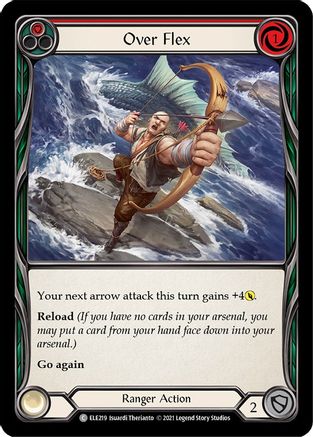 Over Flex (Red) [ELE219] (Tales of Aria)  1st Edition Rainbow Foil-1