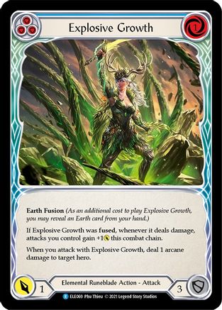 Explosive Growth (Blue) [U-ELE069] (Tales of Aria Unlimited)  Unlimited Normal-1