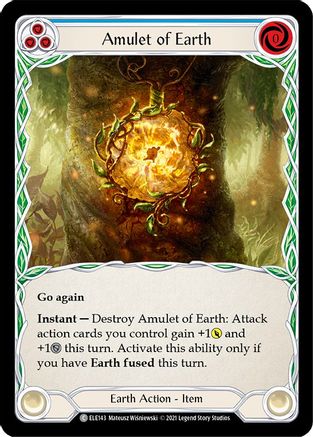 Amulet of Earth [ELE143] (Tales of Aria)  1st Edition Rainbow Foil-1