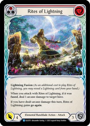 Rites of Lightning (Red) [U-ELE070] (Tales of Aria Unlimited)  Unlimited Normal-1