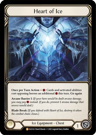 Heart of Ice [ELE144] (Tales of Aria)  1st Edition Cold Foil-1