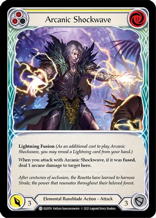 Arcanic Shockwave (Yellow) [ELE074] (Tales of Aria)  1st Edition Normal-1