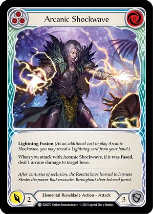 Arcanic Shockwave (Blue) [U-ELE075] (Tales of Aria Unlimited)  Unlimited Rainbow Foil-1