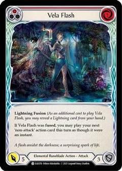 Vela Flash (Red) [ELE076] (Tales of Aria)  1st Edition Rainbow Foil-1